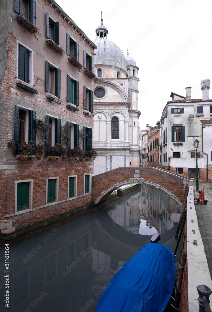 Fototapeta Scena kanałowa, Wenecja, Włochy