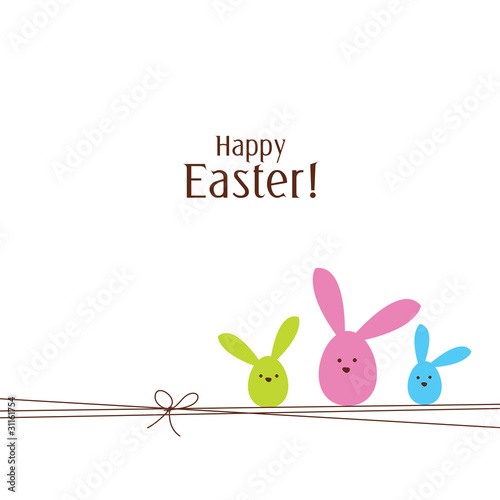 Easter card with copy space