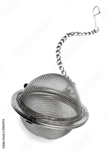 Fotografie Empty metal tea infuser
