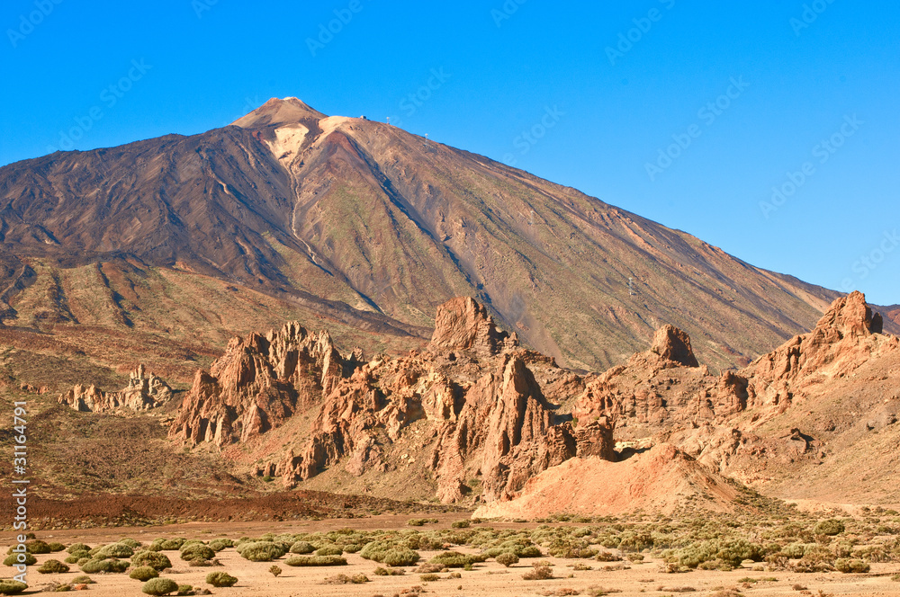 Teide volcano and national park. Tenerife, Canary Islands, Spain