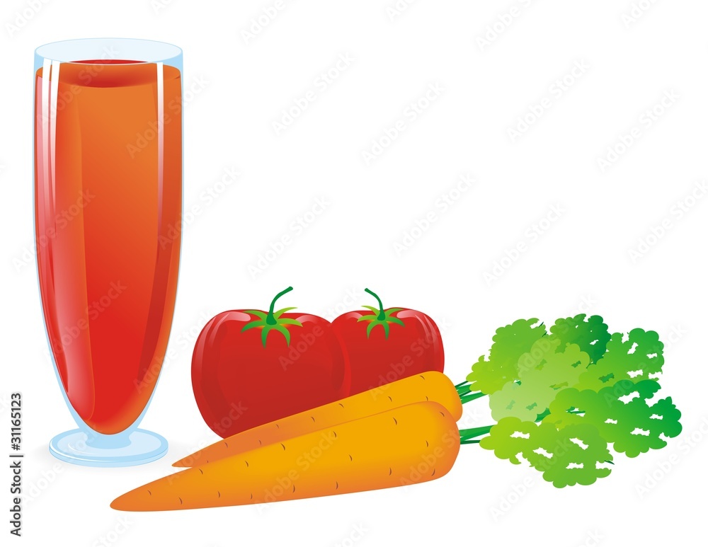 red juice from tomato and carrot red juice from tomato and carrot