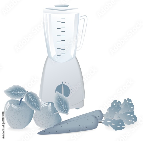blender in gray
