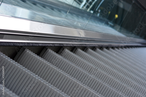 close up of escalator steps © vlaru