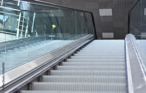Fototapeta Naklejka Na Ścianę i Meble -  close up of escalator steps