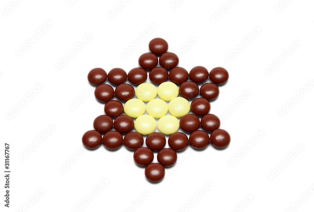 Tablets in the form of a five-pointed star Tablets in the form of a five-pointed star