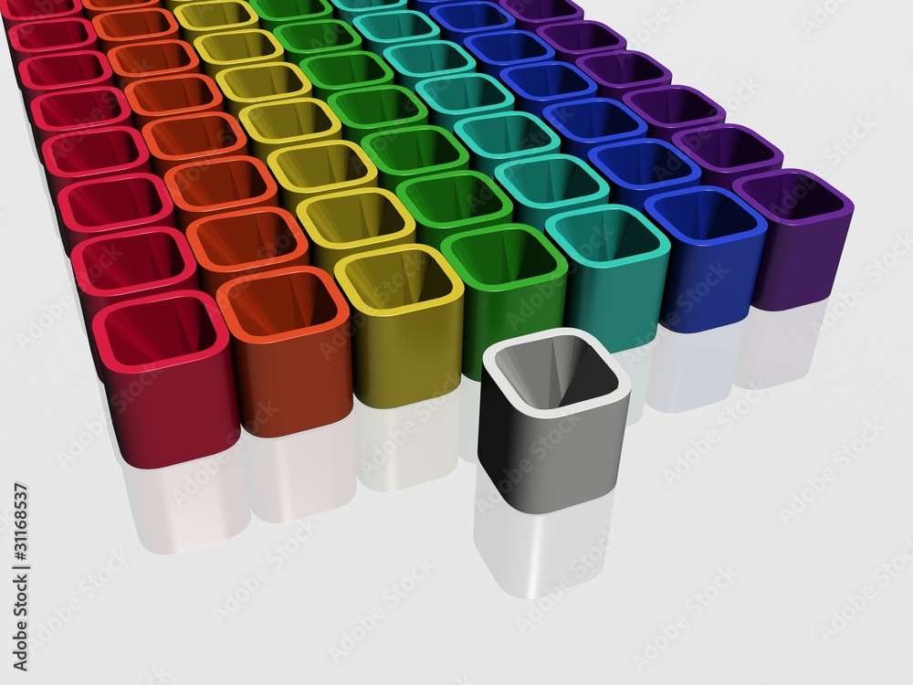 Fototapeta premium wall from the coloured, geometrical figures