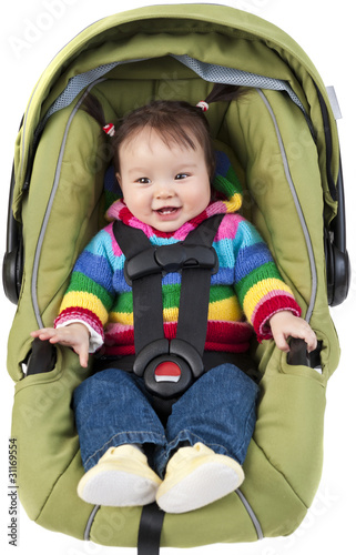 Baby in car seat