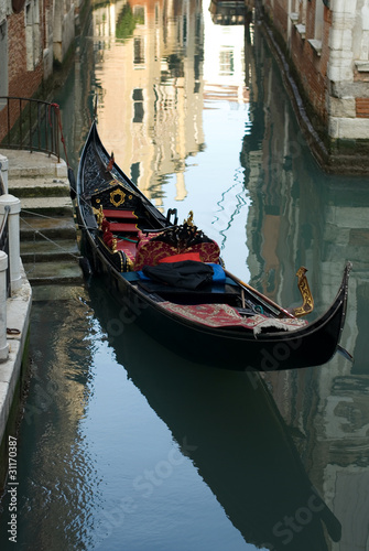 Canal Scene  Venice  Italy