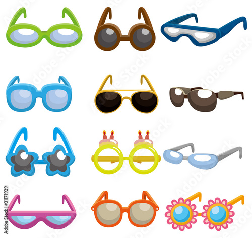 cartoon Sunglasses set icon