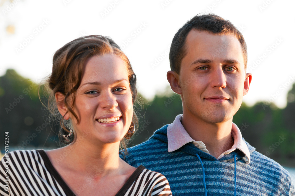 Fototapeta premium young attractive couple