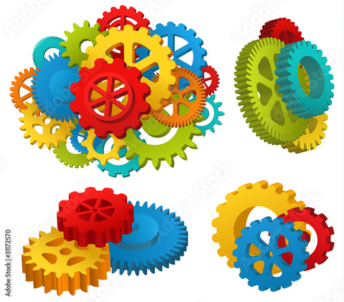 Gear mechanisms set