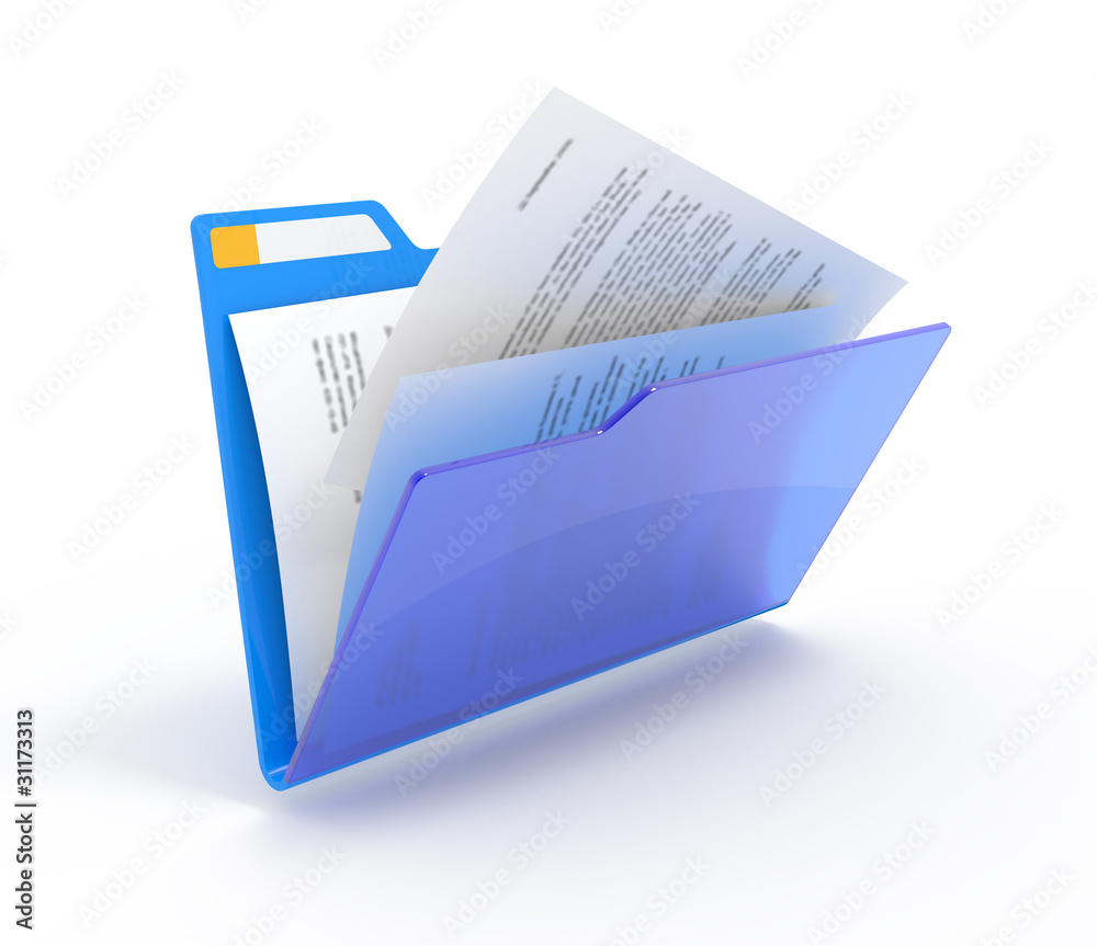 Folder with a documents