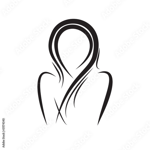 Logo female beauty # Vector