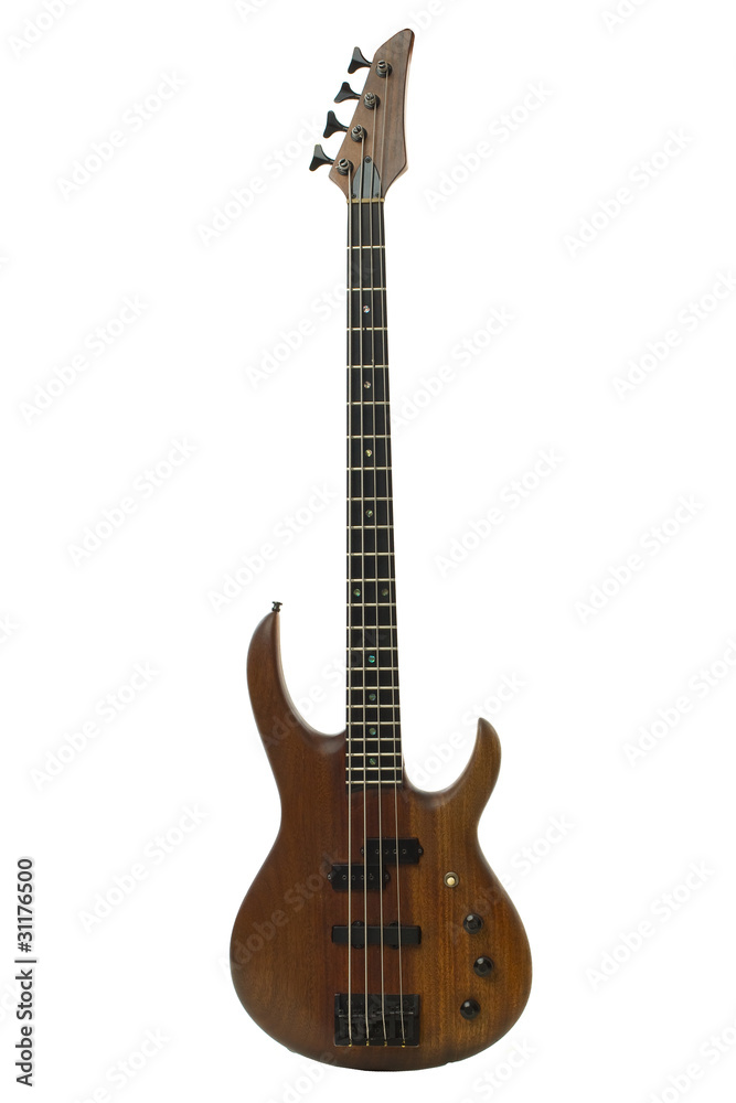 Fototapeta premium Beautiful electric guitar isolated on white