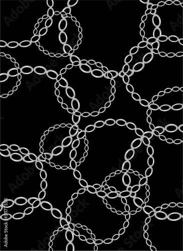 vector vintage backdrop with silver chains