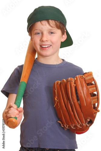 Portrait of a young baseball player