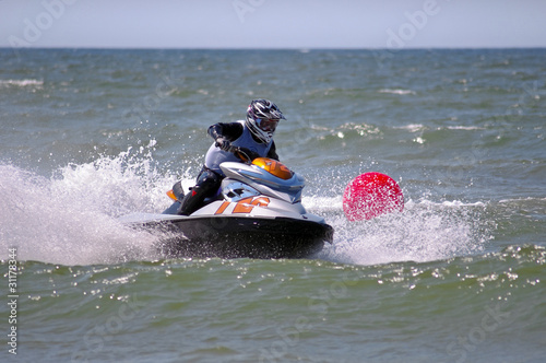 Water motorcycles competition photo