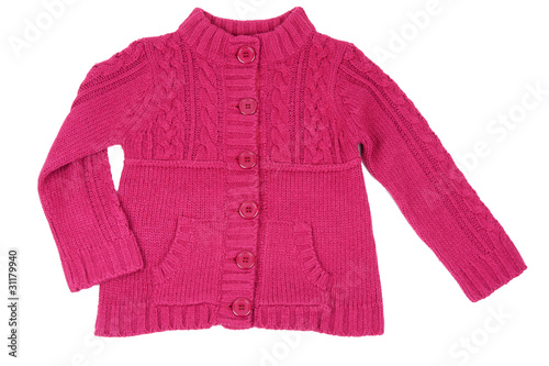 Red knitted baby dress