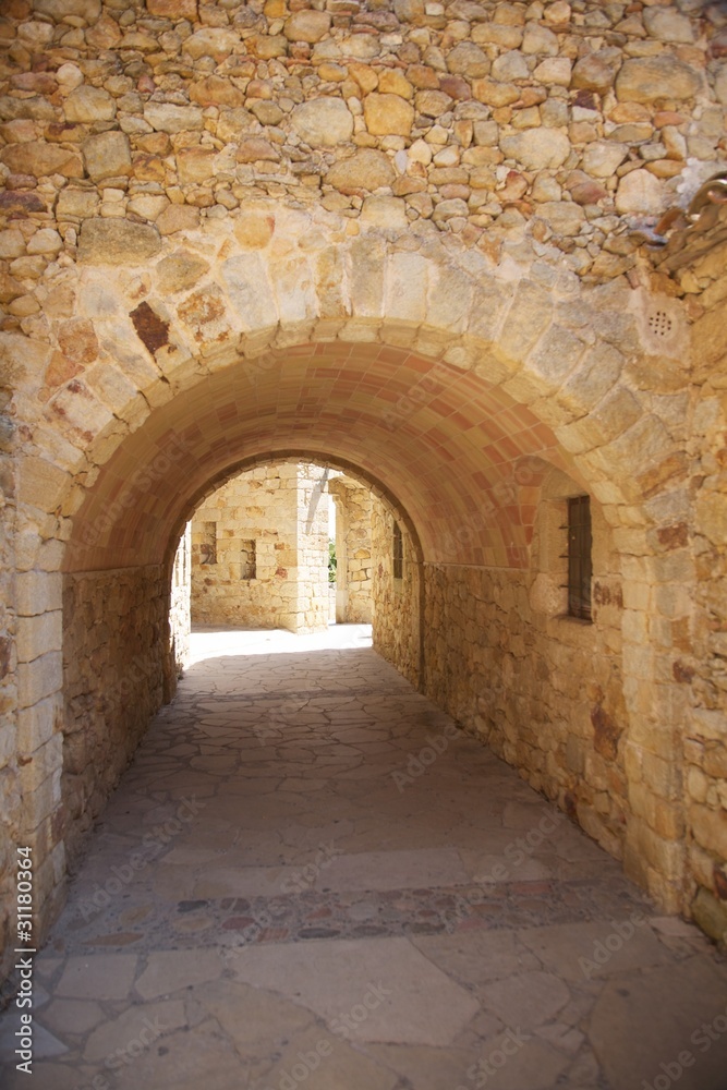 corridor at Pals village