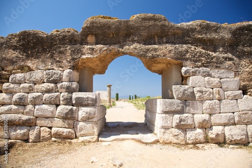 door of Empuries ancient city photo