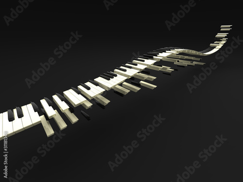 Wave of long keybord