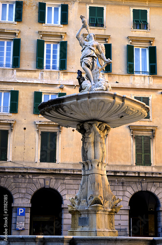 fontana di piazza colombo, genova photo