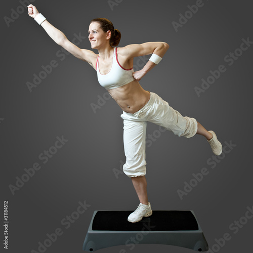 Canvas Print Fitness Step