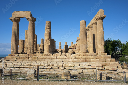 Temple of Juno Lacinia in the Valley of Temples, Sicily