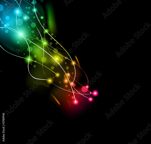 Abstract Space Scenary of llight