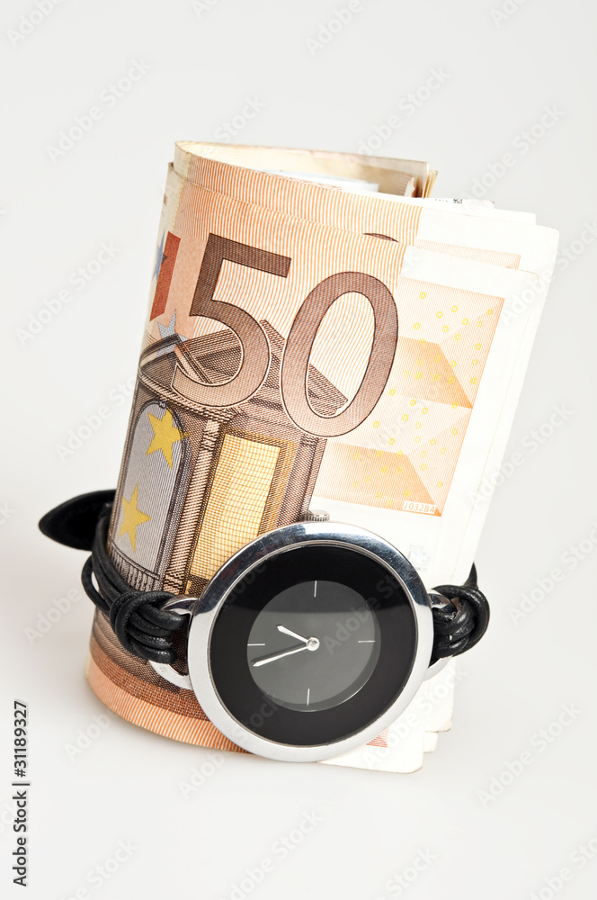 Money and clock Money and clock