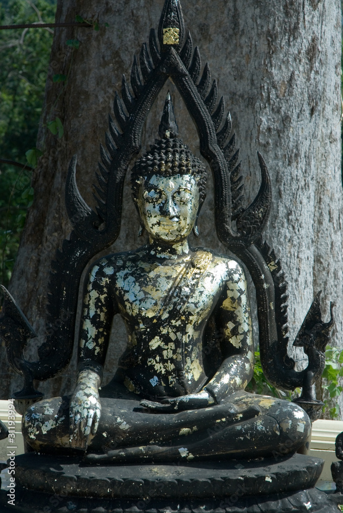 Black sitting buddha.