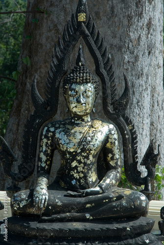 Black sitting buddha.