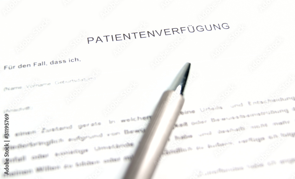 Patientenverfügung Patientenverfügung