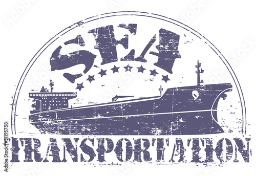 Sea transportation stamp