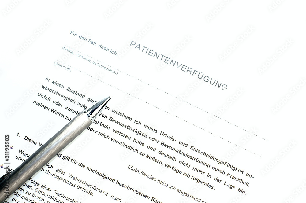 Patientenverfügung Patientenverfügung