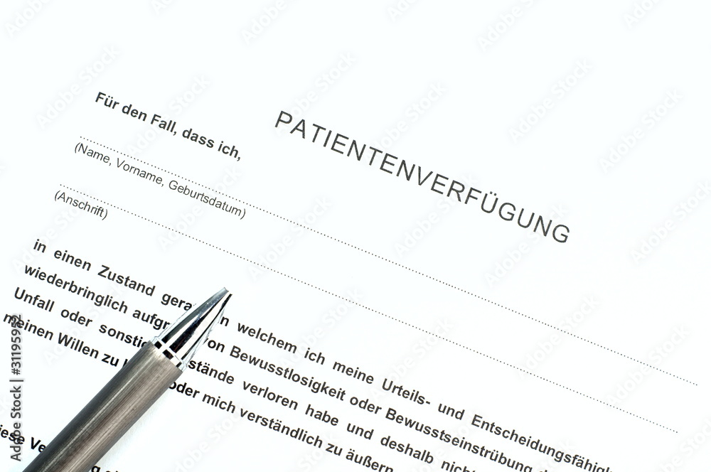 Patientenverfügung Patientenverfügung