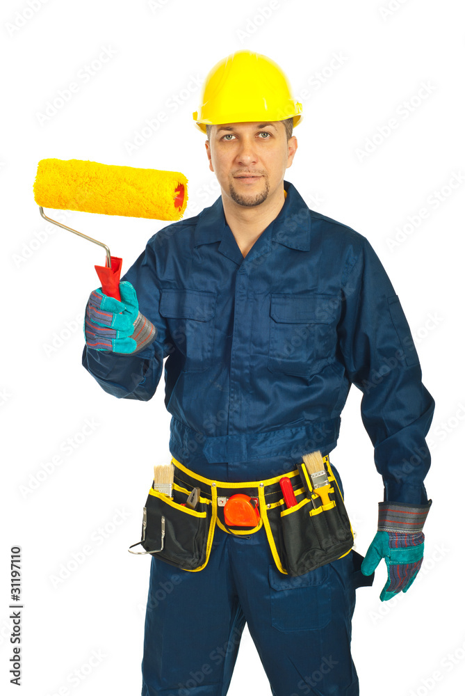 Mid adult worker man