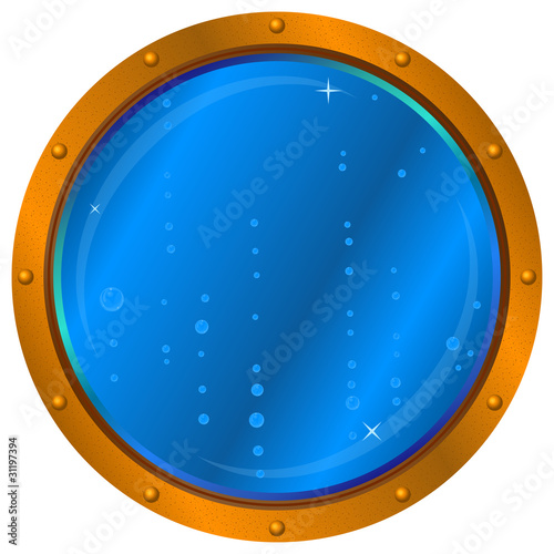 Window with air bubbles