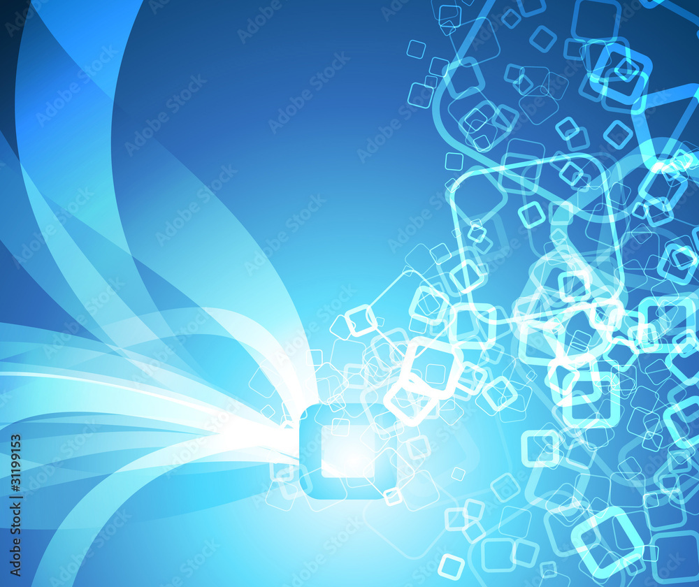 Blue comet - background Blue comet - background
