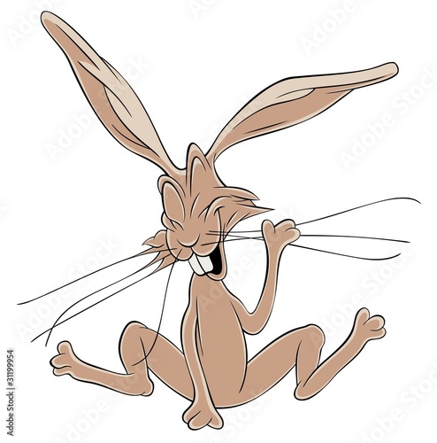 Laughing happy Hare