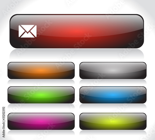 Buttons for web. Vector.