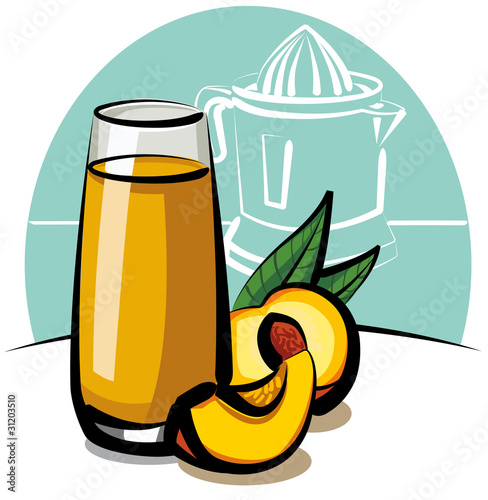 fresh peach juice