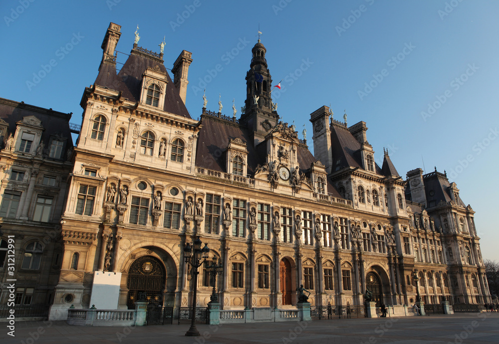 Hotel de Ville in Paris - the Town Hall