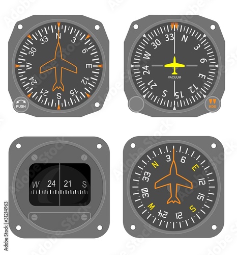 Aircraft instruments set #4