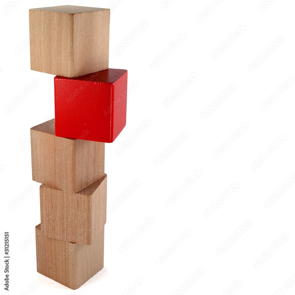 Obraz premium Klötzchen Turm