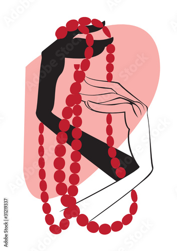 Red beads