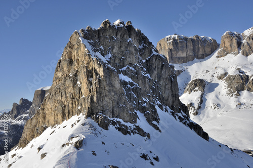 Valokuva sas pordoi and piz boe', dolomites