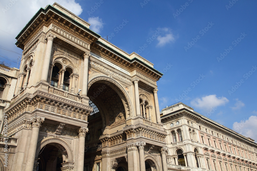 Galleria Vittorio Emanuele in Milan, Italy