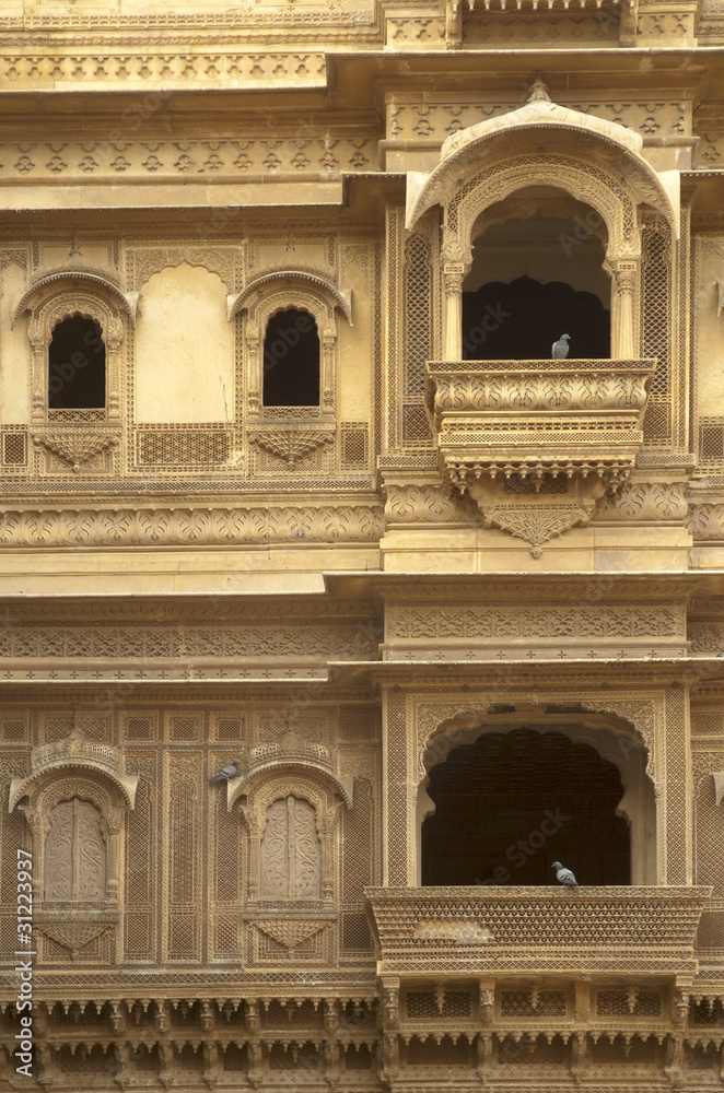 Haveli dans la ville de Jaisalmer - Inde