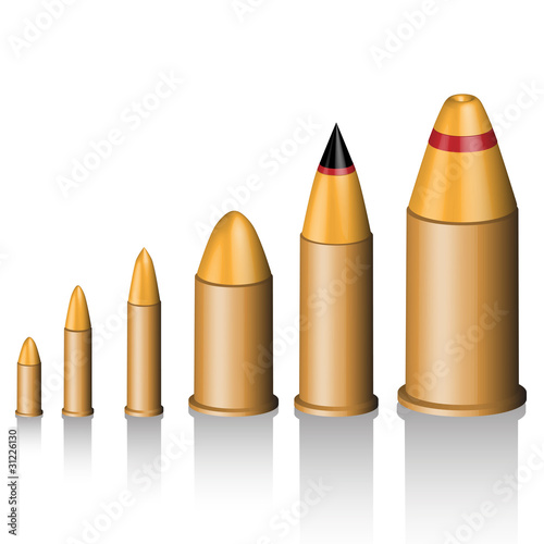 Set of bullets